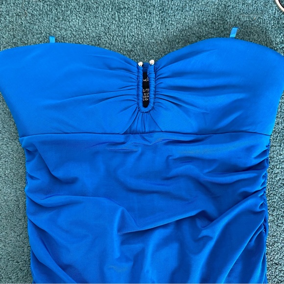 Seduction Strapless Slinky Ruched Party Dress NWOT Size XS - Picture 6 of 16